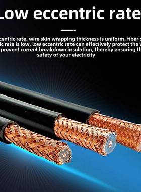 Syv50-5-1同轴电缆50欧姆50-3-7 Rg58双屏蔽馈线高频射频视频电缆