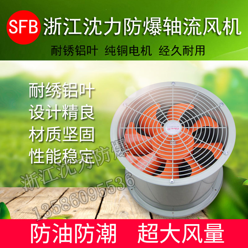 浙江沈力防爆 BT35-11管道式防爆轴流风机工业防爆隔爆排风换气扇