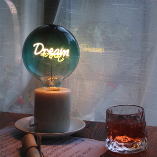 CALEX氛围灯 DREAM创意字母小夜灯卧室床头led玻璃螺口灯生日礼物