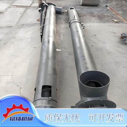 工业圆管蛟龙上料机不锈钢114管径螺旋输送机200方污泥上料机
