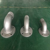 厂家直销304不锈钢弯头法兰90度弯头管件国标配件污水泵出水口