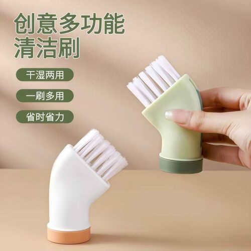 多功能无死角清洁刷可连接矿泉水瓶干湿两用扁头刷子多用缝隙刷