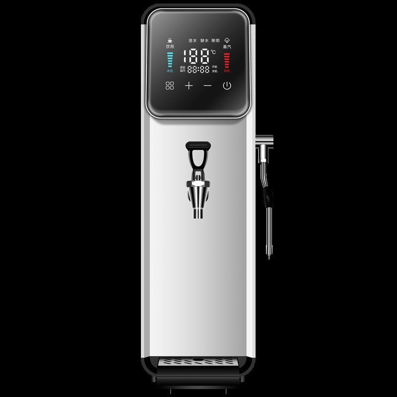 鼎百蒸汽开水机商用步进式奶泡机餐厅吧台奶茶店不锈钢电热开水器