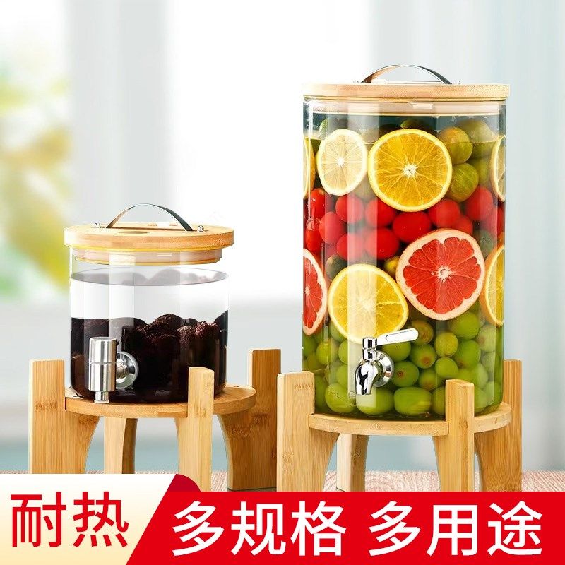 高档耐高温玻璃青梅泡酒瓶带龙头泡酒坛葡萄酿酒瓶可乐饮料密封罐,厨房/烹饪用具,泡酒瓶,淘宝优惠券,粉丝福利购,淘宝优惠卷