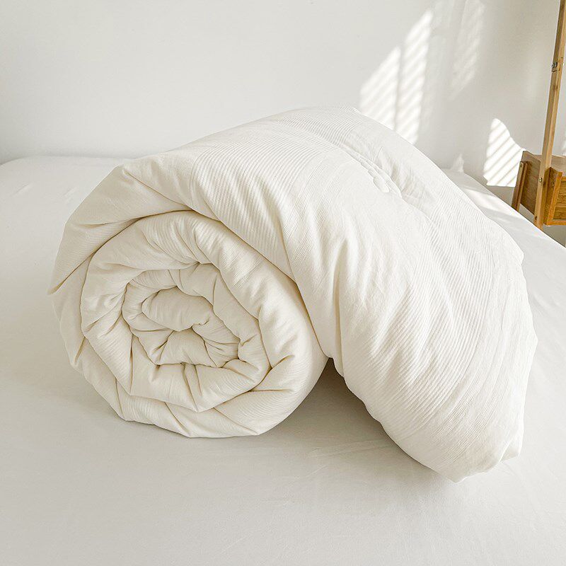 类全棉不染婴儿被子儿童春秋幼儿园大豆纤维空调被加厚生冬被