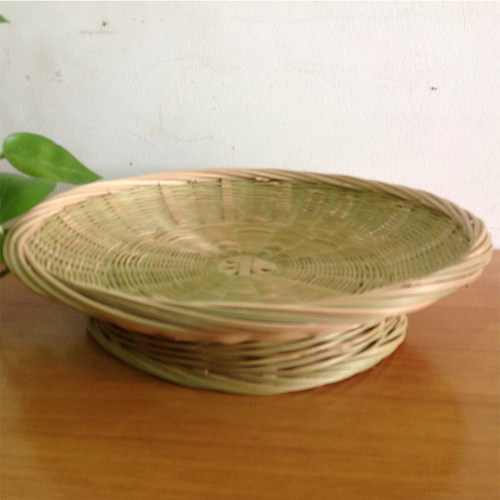 传统手工 竹编 竹蓝 果店 果蓝 糖果盘 餐厅果盘