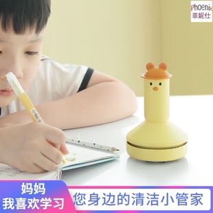 桌面吸尘器学生铅笔橡皮擦吸尘机吸屑机充电迷你小型鸭子清洁器