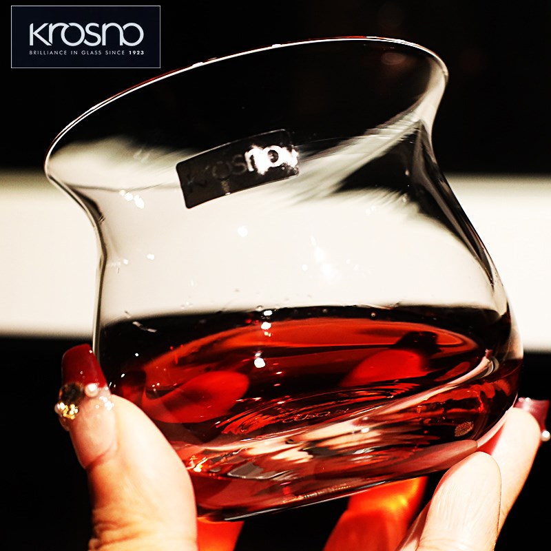 KROSNO进口水晶玻璃古典威士忌酒杯品鉴杯郁金闻香咖啡杯洋酒杯子