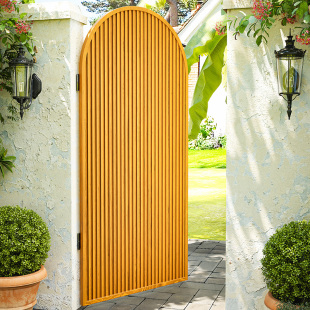 户外腐木庭院栅栏小门花园围栏门小院入户护栏带门门口篱笆拱门