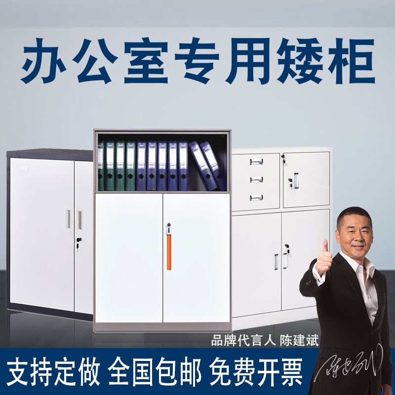 中伟室矮柜钢文件柜铁柜打印机柜储物柜资矮柜图片