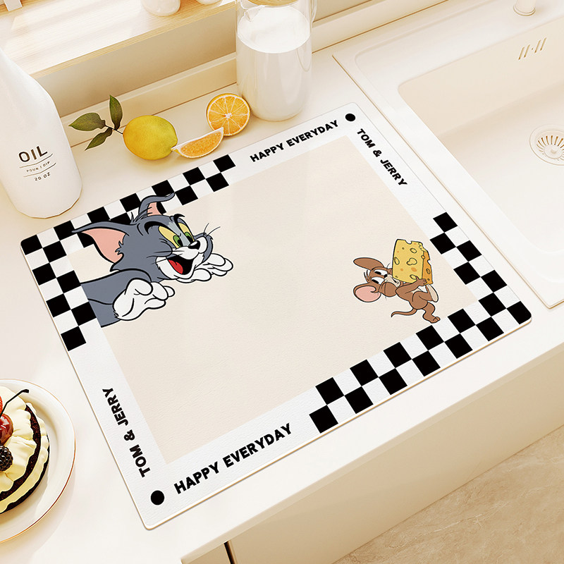 厨房沥水垫硅藻泥吸水垫洗漱台面杯垫餐具碗盘控水垫吧台隔热餐垫,居家布艺,厨房地垫,淘宝优惠券,粉丝福利购,淘宝优惠卷