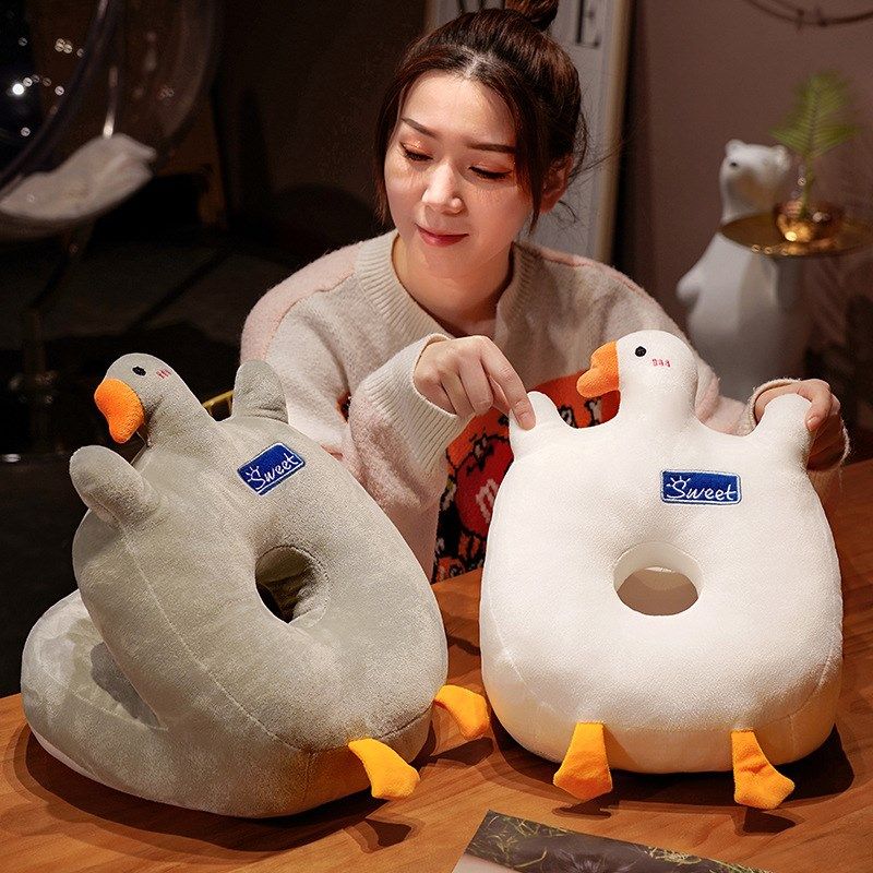 大白鹅冰丝午睡枕生靠垫室趴睡枕实用多功能腰靠枕沙发座椅,居家布艺,午睡枕,淘宝优惠券,粉丝福利购,淘宝优惠卷