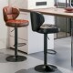 吧台椅可升降家用简约吧凳旋转靠背高脚凳子收银前台酒吧椅子