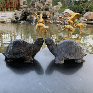 石龟石雕乌龟青石石材雕刻原石雕刻庭院鱼缸造景茶宠石头乌龟