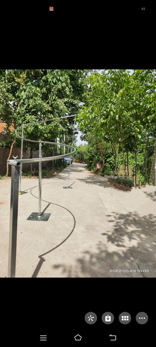 婚庆道具铁艺水晶珠帘婚礼堂舞台空中布置装饰圆环吊顶挂架线帘黑