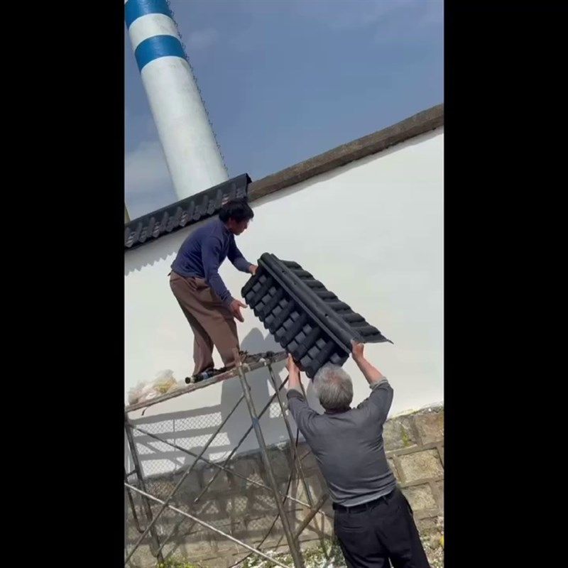 双面围墙瓦树脂装饰墙头围墙压顶塑料瓦片一体仿古屋檐瓦琉璃瓦,基础建材,屋顶装饰瓦,淘宝优惠券,粉丝福利购,淘宝优惠卷