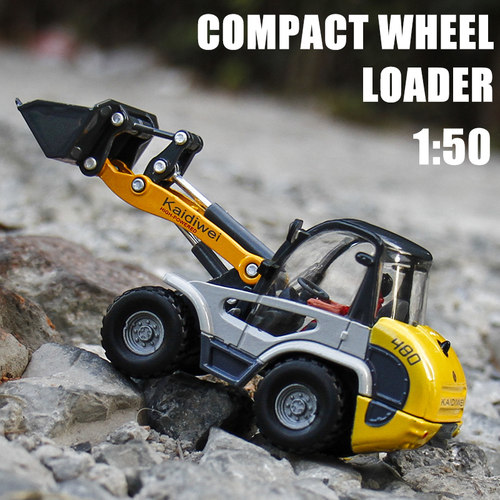 凯迪威1:50金属合金小铲车工程车装载机轻型铲车合金收藏摆设