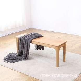 凳橡木餐厅长条凳床尾凳家用长板凳一件代发 全实木长凳餐椅换鞋