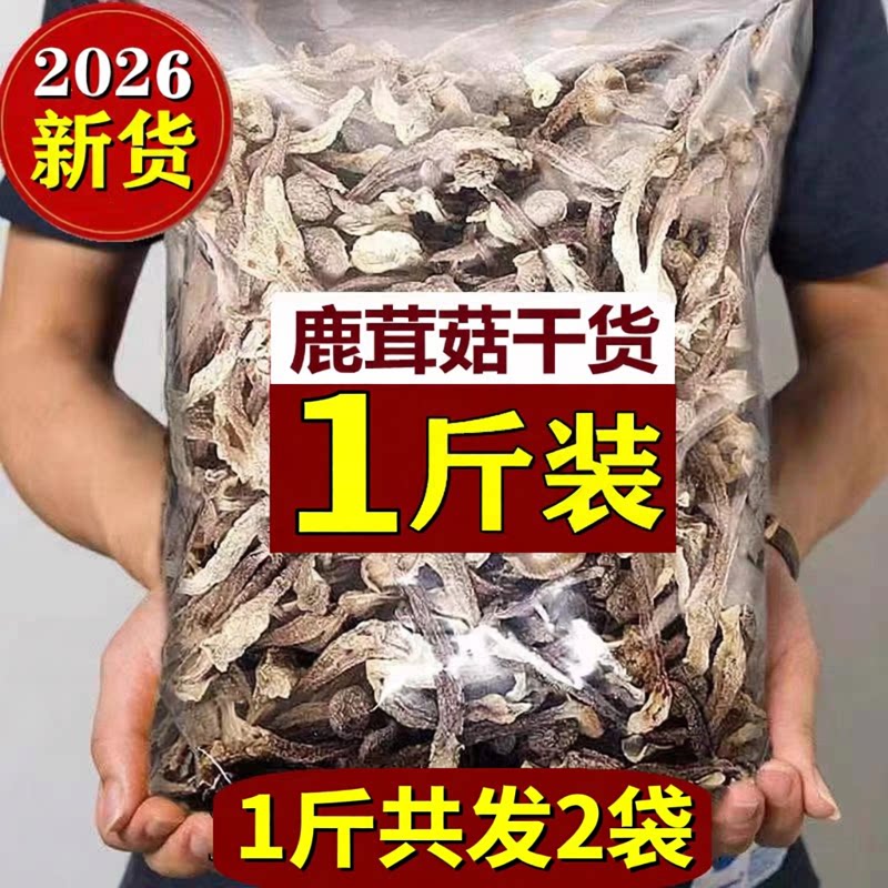 云南野生鹿茸菇500g干货煲汤