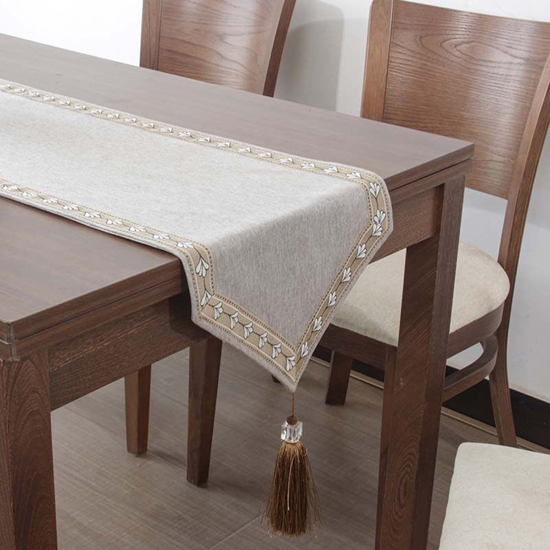 中式棉麻高级感复古茶席大尺寸长条盖巾玄关柜桌旗餐桌茶几旗布,居家布艺,桌旗,淘宝优惠券,粉丝福利购,淘宝优惠卷