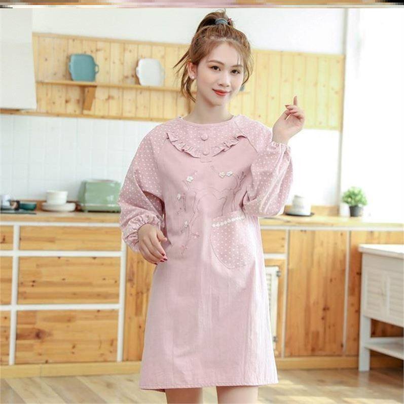 工作大褂。烧烤店工作服春季女可爱大人罩衣女 时尚 可爱新款罩衣,家庭/个人清洁工具,围裙,淘宝优惠券,粉丝福利购,淘宝优惠卷