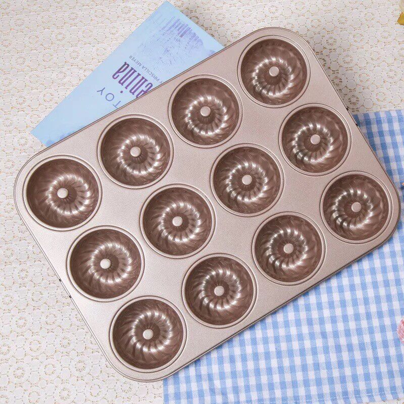 不沾12连24连迷你小蛋糕模具 布丁模 咕咕霍夫模具 萨瓦林模具
