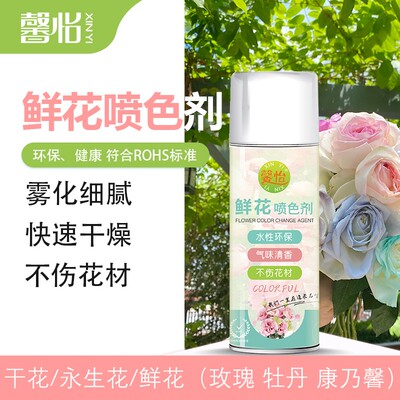 馨怡鲜花干花彩喷色剂蓝色妖姬水性环保着染改色花艺专用自喷漆