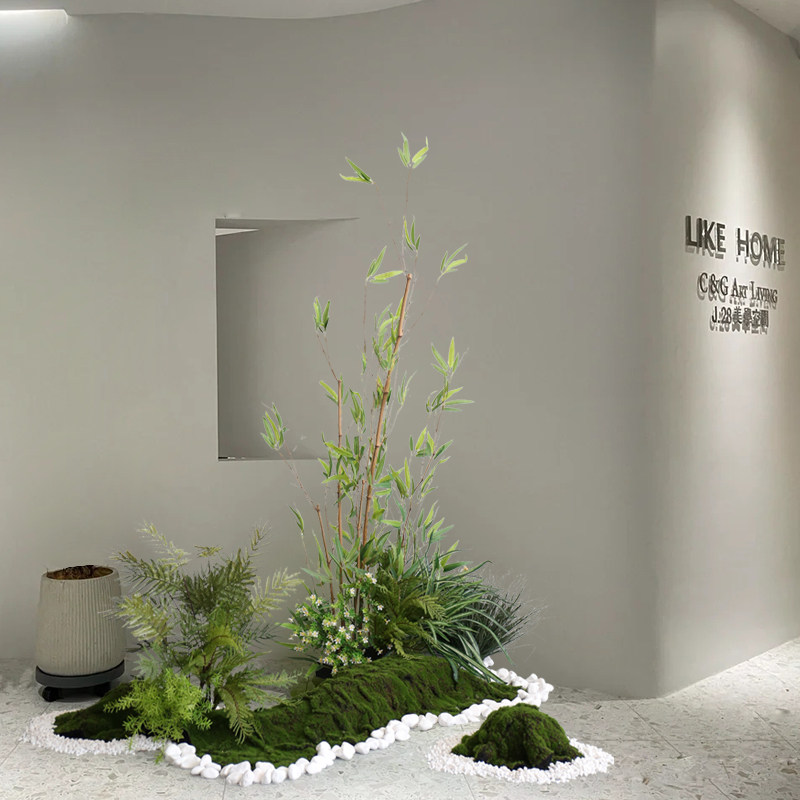 中式庭院仿真造景竹子插花室内景观植物入口花槽绿植物装饰摆饰,家居饰品,仿真花/假花,淘宝优惠券,粉丝福利购,淘宝优惠卷