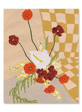 【特惠捡漏】插画师Yukiko Noritake复刻艺术版画花卉装饰画芯