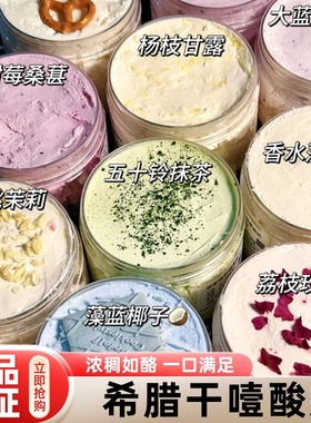 干噎酸奶正品希腊冷萃干嚼干巴厚奶皮子发酵菌大罐酸奶官方旗舰店