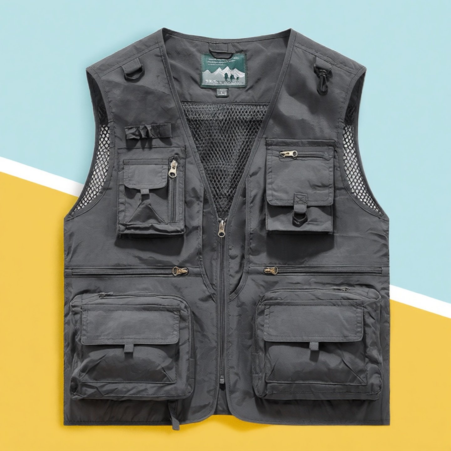户外工装风多口袋马甲男多功能钓鱼摄影背心大码坎肩导演马夹春秋,男装,常规马甲,淘宝优惠券,粉丝福利购,淘宝优惠卷