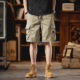 男夏季 2025新款 宽松直筒大码 美式 潮流休闲五分裤 短裤 中裤 复古工装