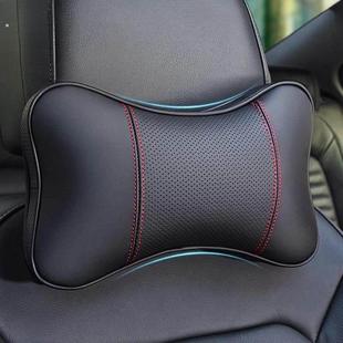 汽车头枕护颈枕一对车载睡枕靠枕车用枕头座椅腰靠垫软皮车内用品