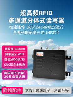 超高频rfid读写器远距离批量群读设备射频芯片无源标签识别模块