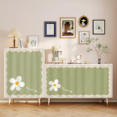 柜子杂物遮挡帘橱柜门帘免打孔拉帘置物架衣柜防尘布帘鞋架遮丑帘