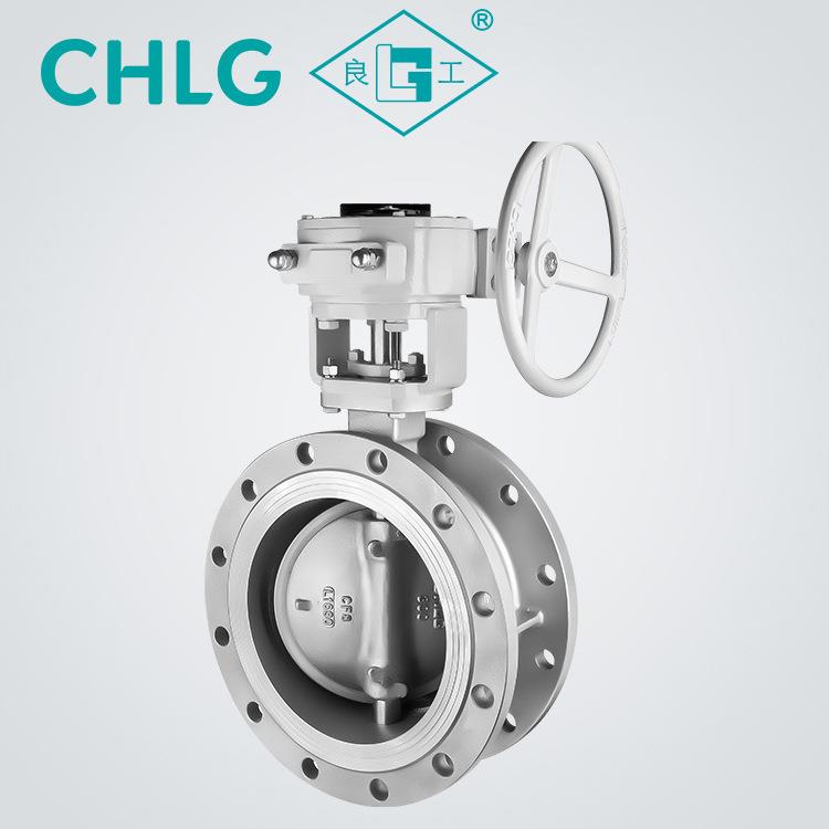 不锈钢法兰蝶阀D343W-16P耐高温蒸汽油品手动硬密封蝶阀