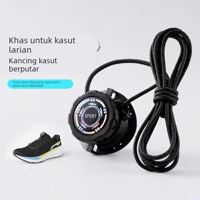 旋转纽扣鞋带懒人粗绳旋转纽扣鞋带成人儿童通用免系旋钮鞋带