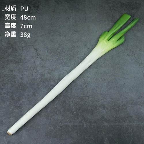 仿真大葱假山东葱蔬菜模型装饰菜品玩具儿童认知果蔬儿童早教道具