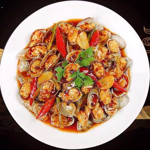 仿真海鲜香辣田螺炒钉螺模型假菜品食物样品海鲜模具菜食品模型