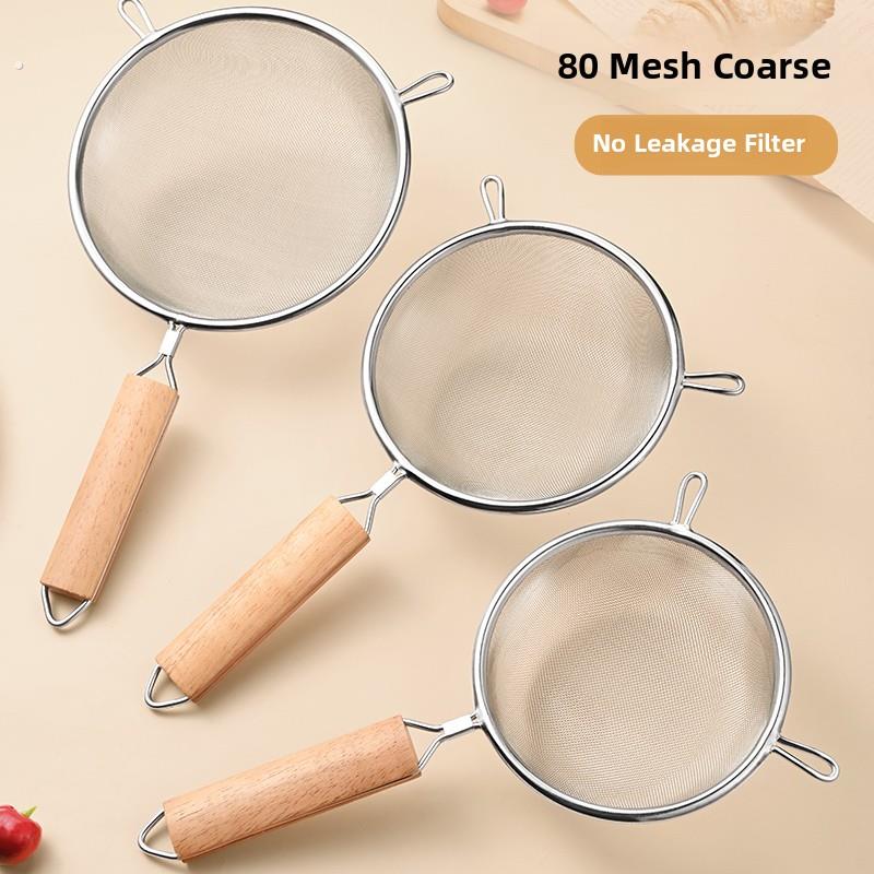 豆浆过滤筛婴儿食品滤器家用厨房304不锈钢面粉筛细网烘焙工具
