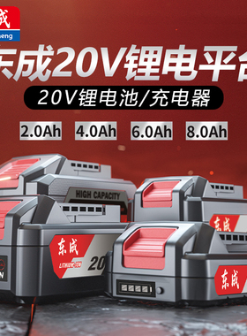 东成原装20V锂电池MZC22电锤充电器03-100E角磨机扳手快充蓄电池