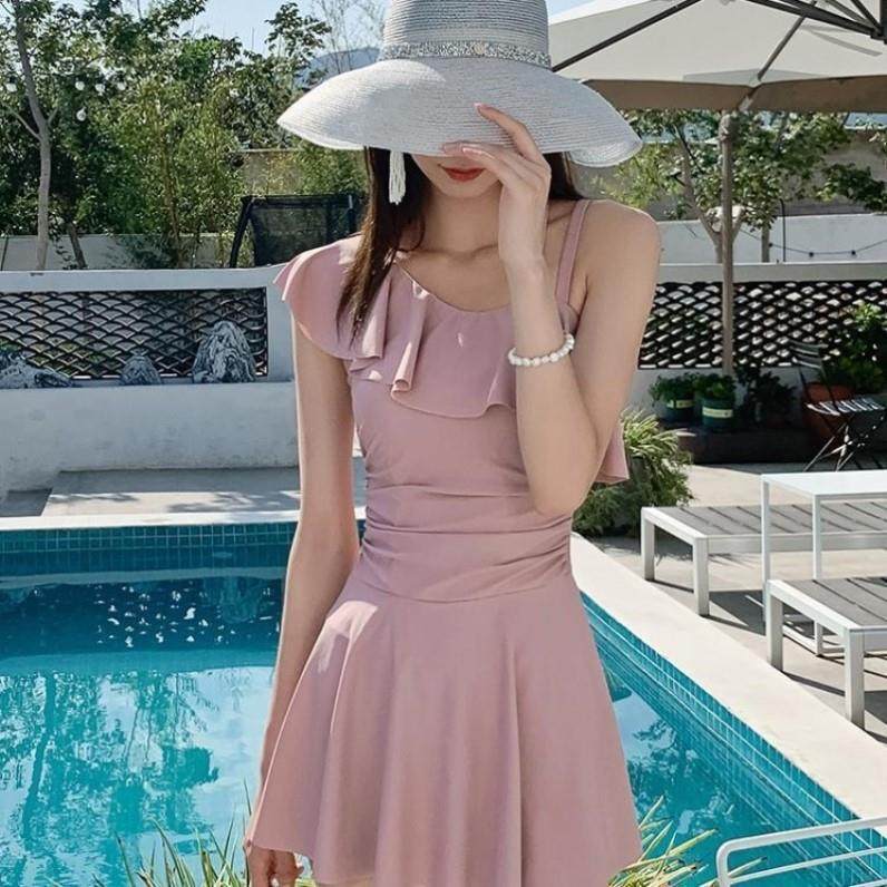 新款女式泳衣海滩绝美泳衣户外玩水穿搭女士泡温泉用泳衣小胸聚拢