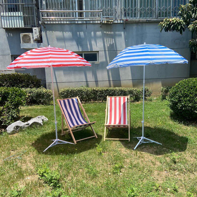 红白蓝白条纹沙滩椅 海滩婚纱拍照配件 海边外景拍摄道具组