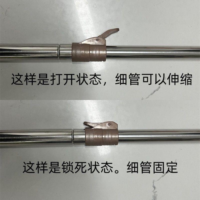 家用U型轨道蚊帐支架配件固定立柱支撑杆子单配防下垂摇晃可伸缩