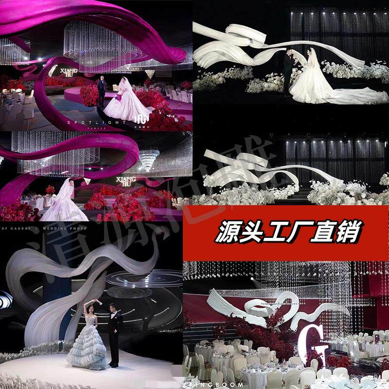 泡沫雕塑定制城堡中式婚礼堂舞台道具婚庆欧式商场美陈IP大型泡雕