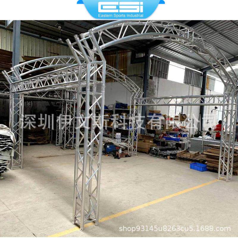 深圳厂家铝合金桁架舞台灯光truss架婚庆展览广告背景架龙门架子