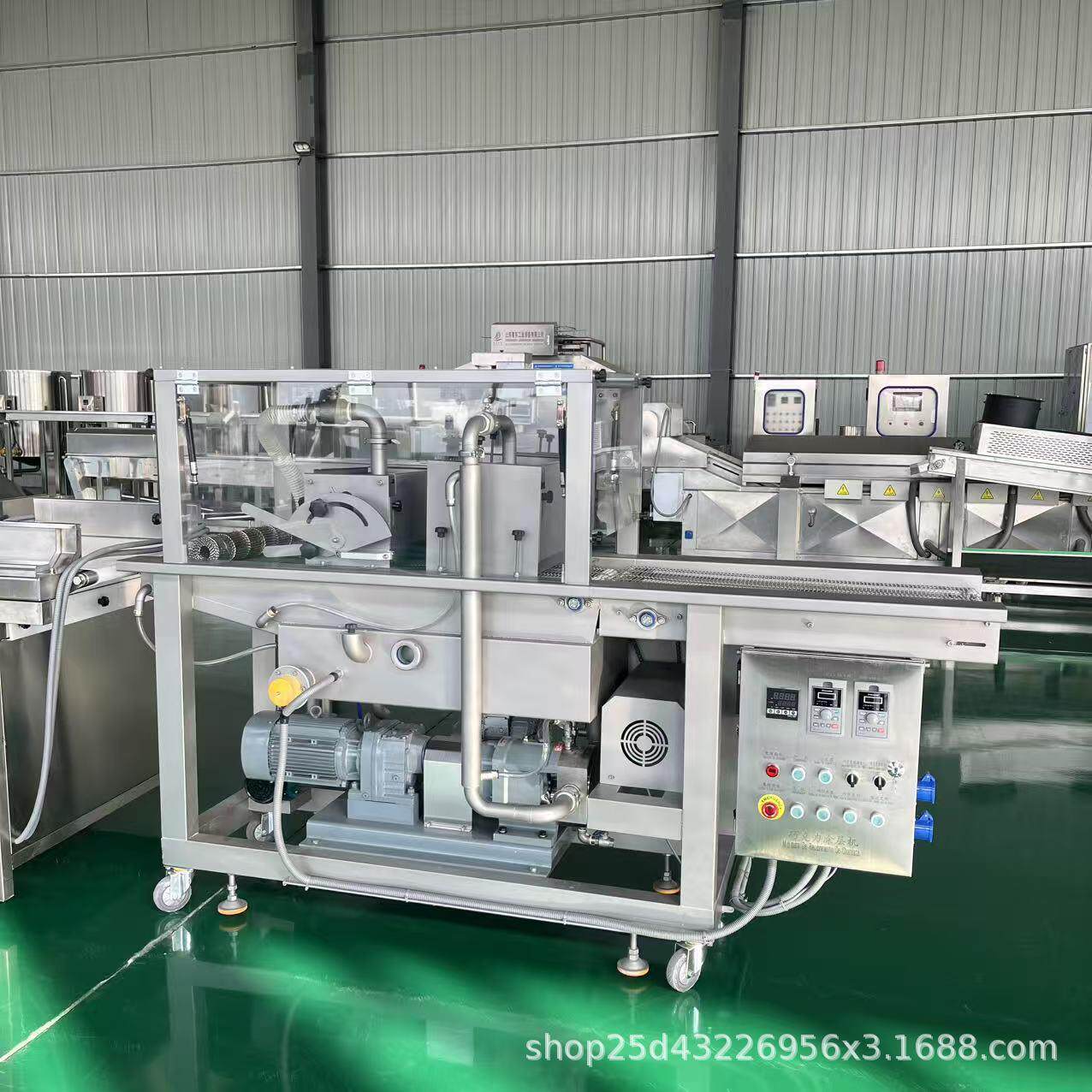 蛋糕卷面包巧克力涂层机饼干可可脂裹涂机加热款淋浆上色裱花机