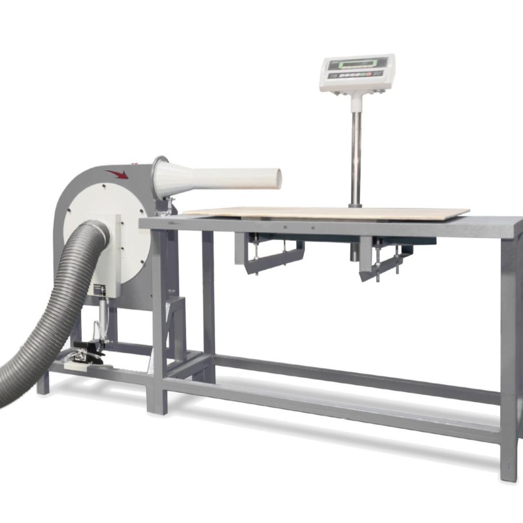 纤维棉充棉机沙发枕头坐垫填充机带称量台称量型羽绒填充机设备