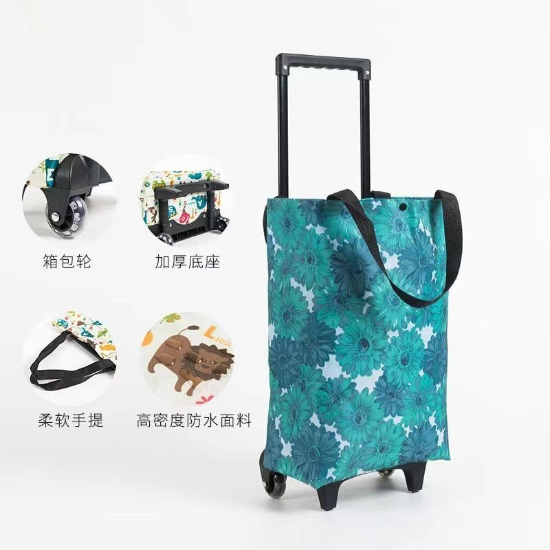 便携小拉车买菜折叠购物车轻便推车带轮子取快递家用手拉车小拖车,收纳整理,便携购物车,淘宝优惠券,粉丝福利购,淘宝优惠卷