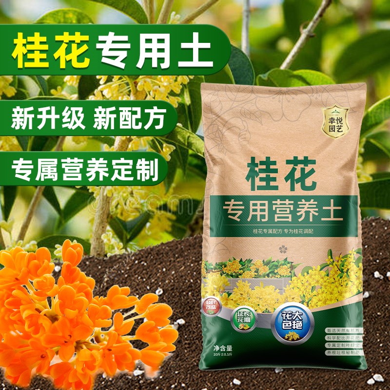 养桂花专用土营养土盆栽土桂花树专用土肥料专用肥土壤泥土种植土